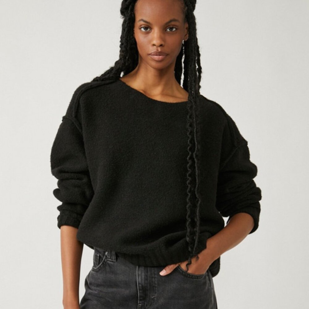NWT Free People Eastwood Knit Pullover, Size L